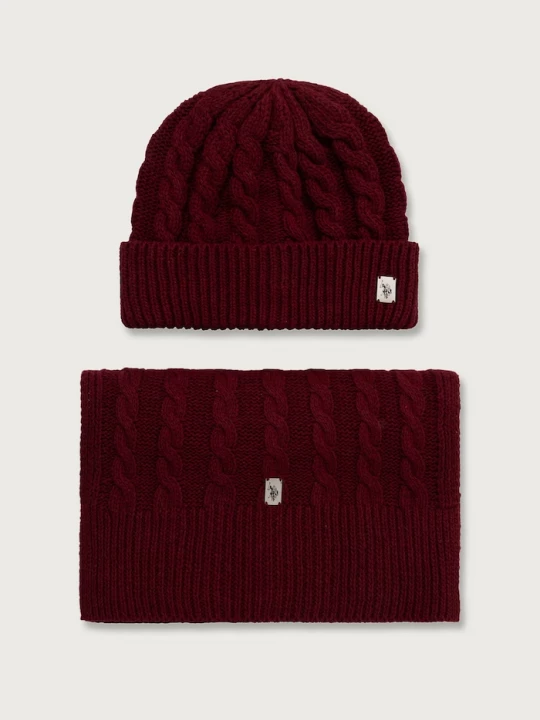 Obrázek produktu U.S. Polo Assn. sada pánská s příměsí vlny CABLE KNIT SET