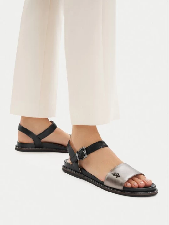Obrázek produktu U.S. Polo Assn. Sandály EO-ADELI001W/6L1 Stříbrná