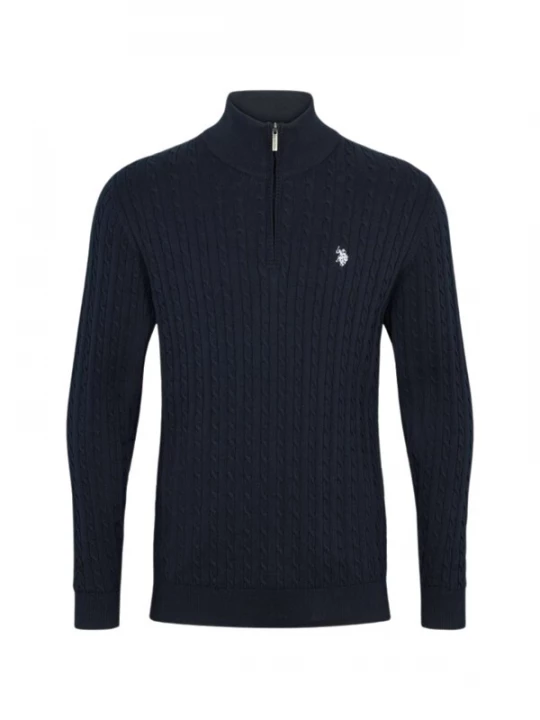 Obrázek produktu U.S. POLO ASSN. Svetr ' Amir Half ' safírová