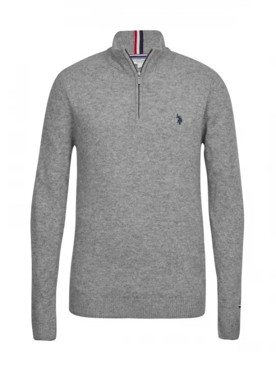 Obrázek produktu U.S. POLO ASSN. Svetr 'UMKevin' šedý melír