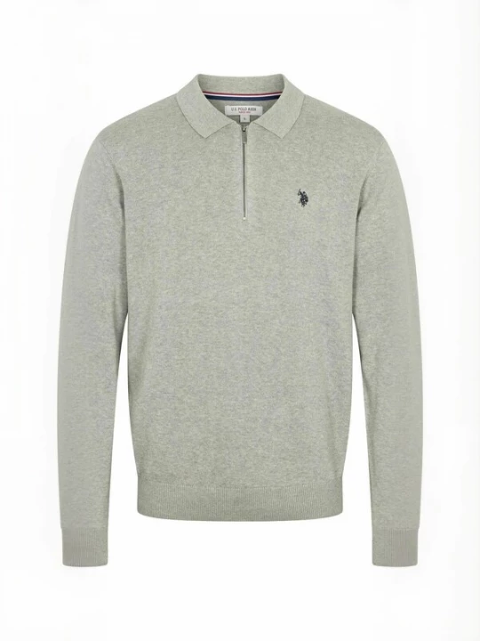 Obrázek produktu U.S. POLO ASSN. Svetr ' UMSanka ' šedý melír