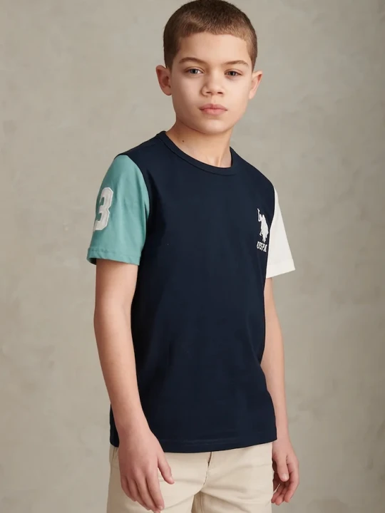 Obrázek produktu U.S. Polo Assn. tričko dětské bavlněné námořnická modř