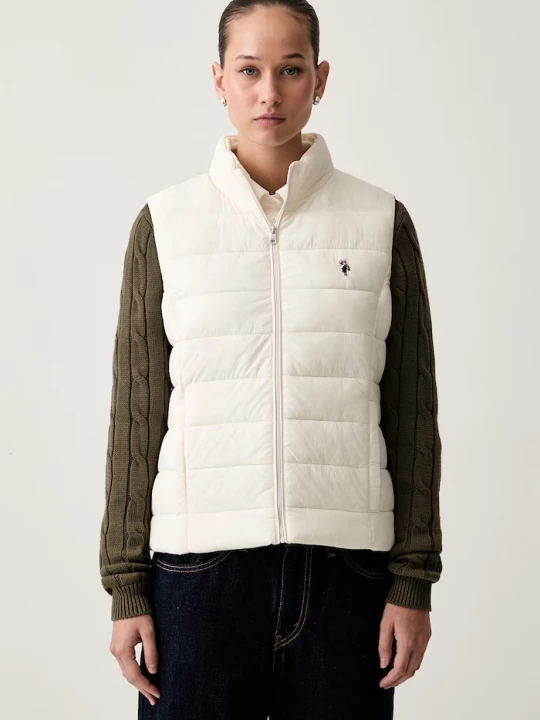 Obrázek produktu U.S. Polo Assn. vesta dámská Lightweight Puffer Gilet béžová