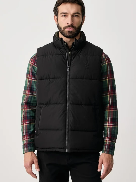 Obrázek produktu U.S. Polo Assn. vesta pánská Wide Baffle Gilet černá