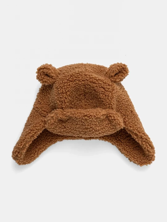 Obrázek produktu UGG Dětská čepice FLUFF TRAPPER hnědá