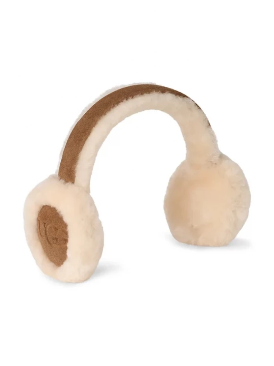 Obrázek produktu UGG Dětské semišové náušníky EMBROIDERED LOGO EARMUFF hnědá