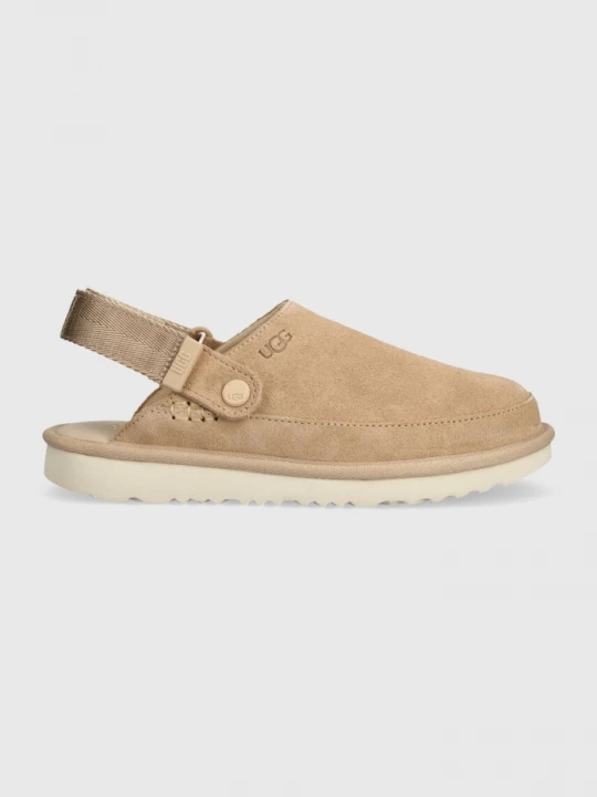 Obrázek produktu UGG Dětské semišové papuče UGG GOLDENSTAR CLOG béžová