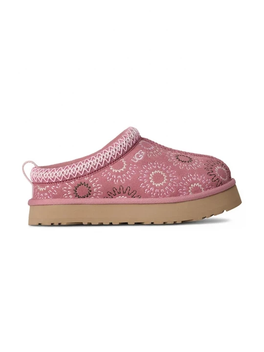Obrázek produktu UGG Dětské semišové papuče UGG TAZZ SUN STITCH růžová