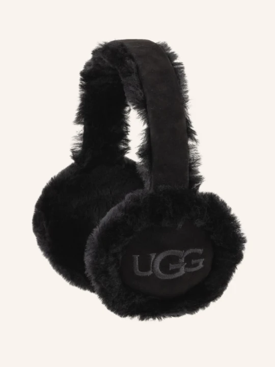 Obrázek produktu Ugg Klapky Na Uši S Pravou Kožešinou černá