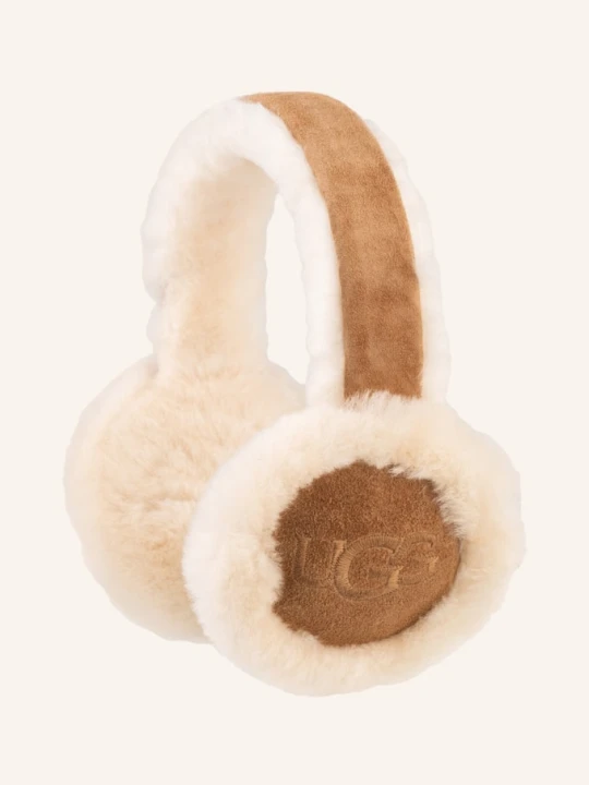 Obrázek produktu Ugg Klapky Na Uši S Pravou Kožešinou krémová