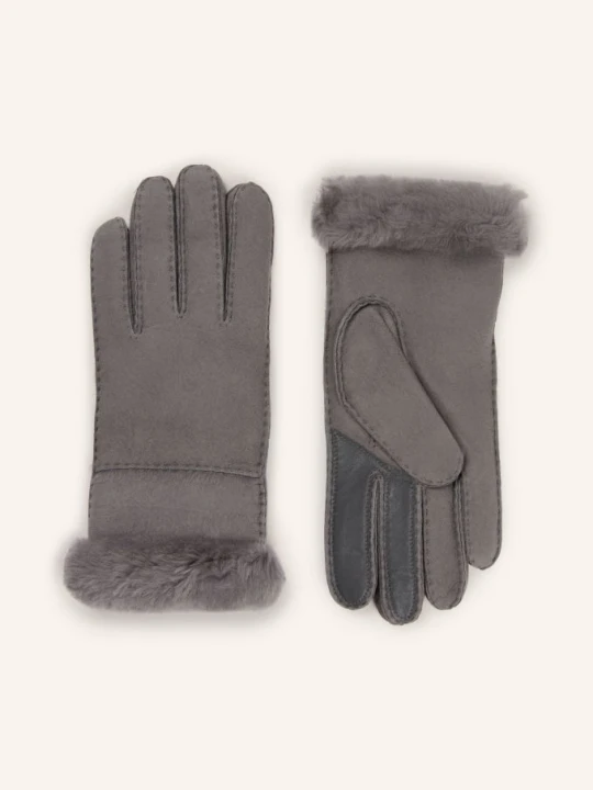 Obrázek produktu Ugg Kožené Rukavice šedá