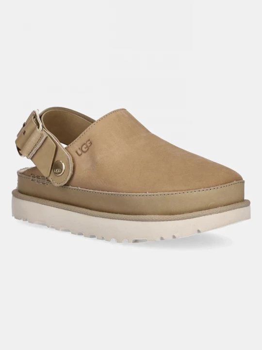 Obrázek produktu UGG Nubukové pantofle UGG Goldenstar Villa Clog béžová