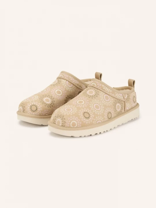 Obrázek produktu Ugg Pantofle Classic Micro Sun Stitch béžová / růžová / krémová