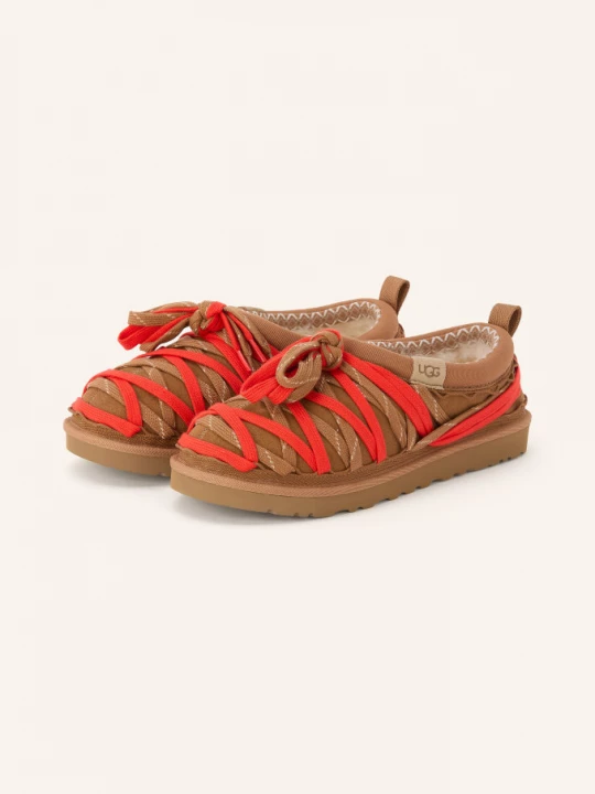 Obrázek produktu Ugg Pantofle Tasman Lace hnědá / červená