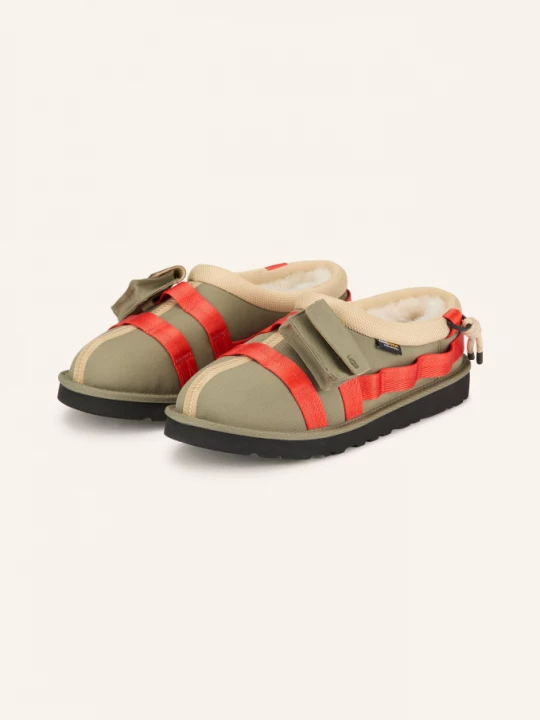 Obrázek produktu Ugg Pantofle Tasman Wildwood šedá / světle hnědá / červená