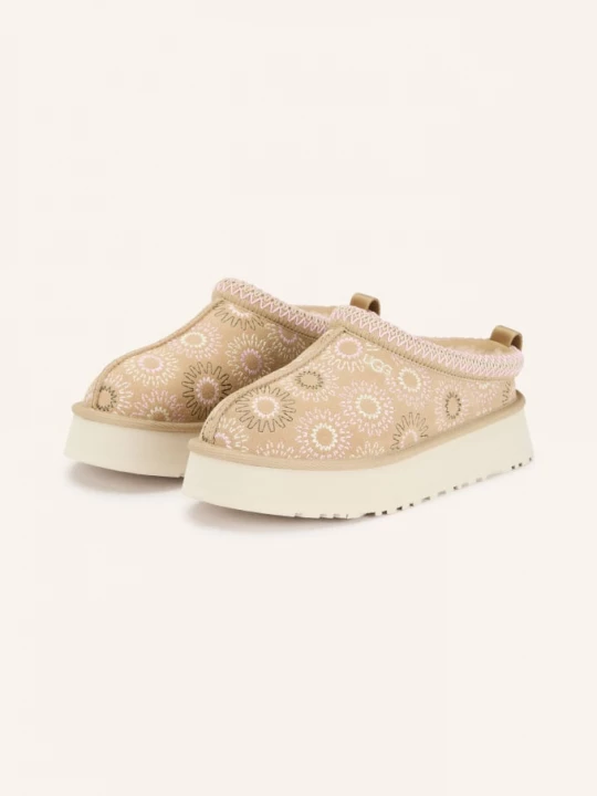 Obrázek produktu Ugg Plateau Pantofle Tazz Sun Stitch béžová / růžová / režná