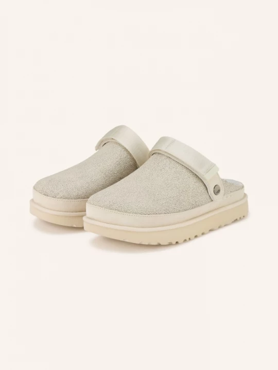 Obrázek produktu Ugg Platformové Pantofle Goldenstar Crackle bílá / stříbrná