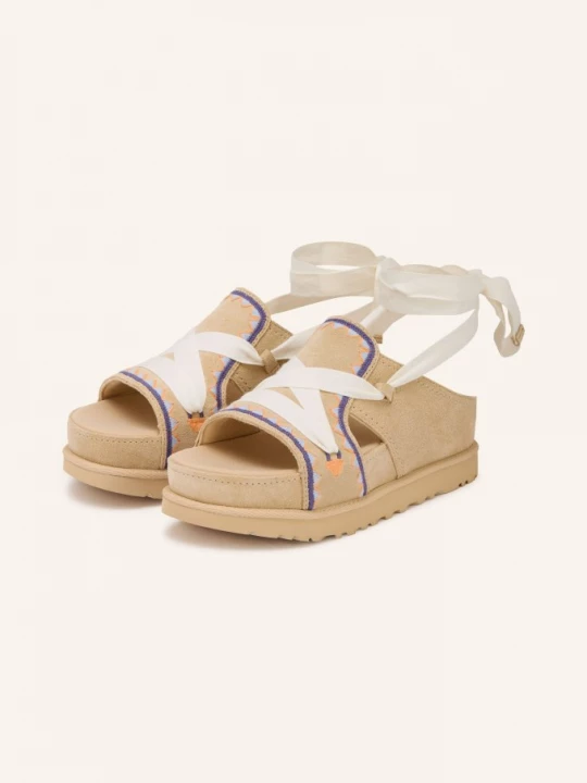 Obrázek produktu Ugg Sandály Na Platformě Goldenstar béžová / tmavě oranžová / modrá