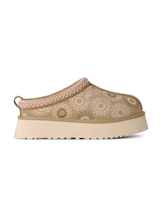 Obrázek produktu UGG Semišové papuče UGG W Tazz Sun Stitch béžová