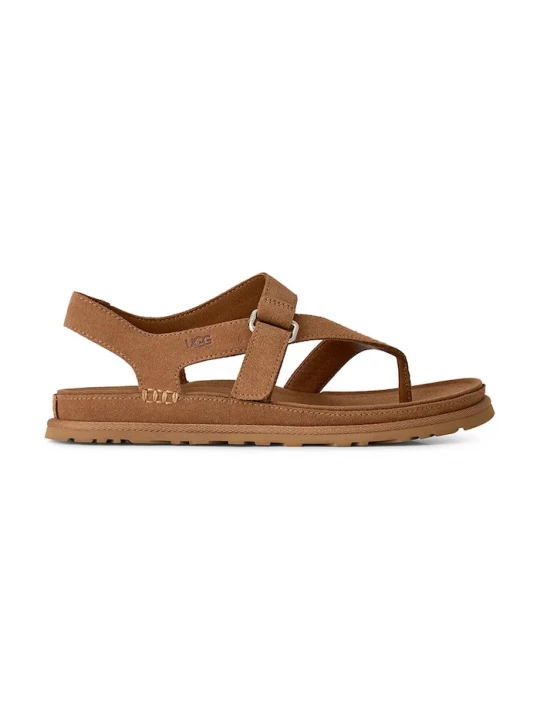 Obrázek produktu UGG Semišové sandály W Goldengaze Toe Post hnědá