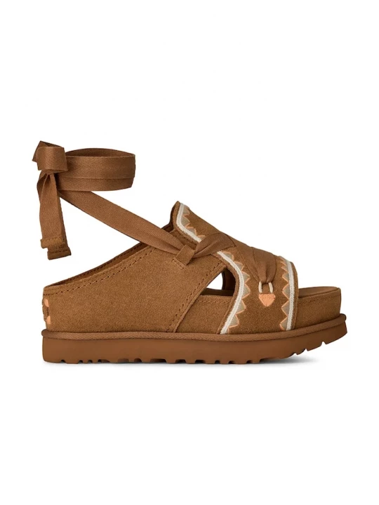 Obrázek produktu UGG Semišové sandály UGG W Goldenstar Hi Artistitch hnědá