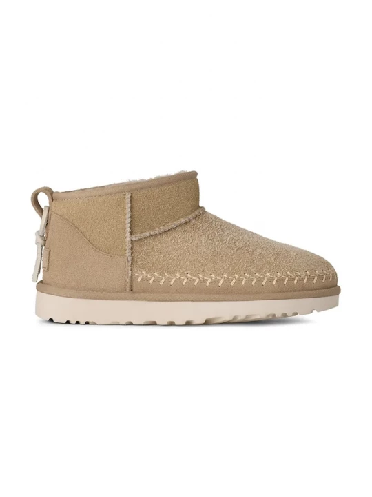 Obrázek produktu UGG Semišové sněhule UGG Classic Ultra Mini Biarritz béžová