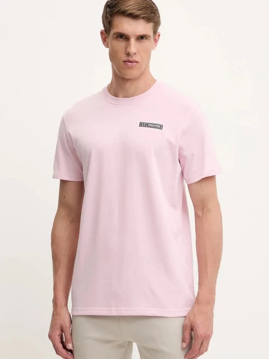 Obrázek produktu Under Armour basic tričko pánské s bavlnou HW ARMOUR LABEL růžová