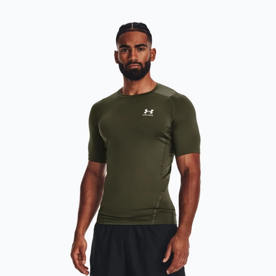 Obrázek produktu Under Armour HG Armour Comp SS pánské tréninkové tričko marine od green / white