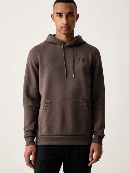 Obrázek produktu Under Armour mikina s kapucí pánská s bavlnou Essential Fleece hnědá