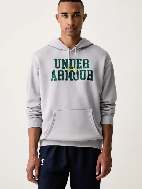 Obrázek produktu Under Armour mikina s kapucí pánská s bavlnou Rival modrá