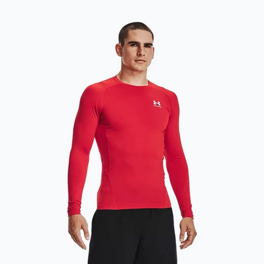 Obrázek produktu Under Armour pánské tričko s dlouhým rukávem Ua Hg Armour Comp LS červené 1361524-600