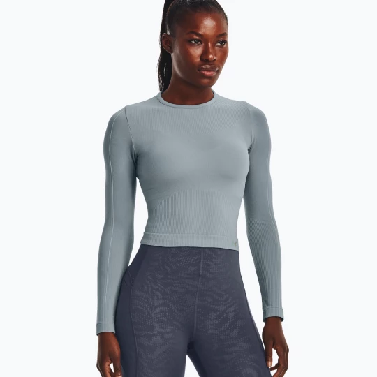 Obrázek produktu Under Armour Rush Seamless šedý dámský tréninkový dres s dlouhým rukávem 1373930