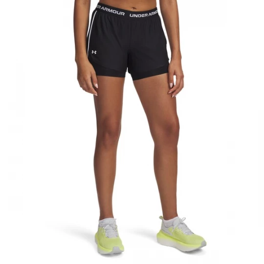 Obrázek produktu UNDER ARMOUR Sportovní kalhoty 'Play Up'  černá / bílá