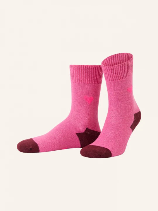 Obrázek produktu Unio Ponožky Amore Cashmere růžová / neonově růžová / tmavě červená