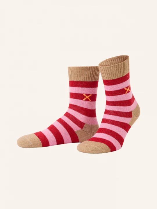 Obrázek produktu Unio Ponožky Cosy Glitzi S Třpytivou Přízí béžová / růžová / červená