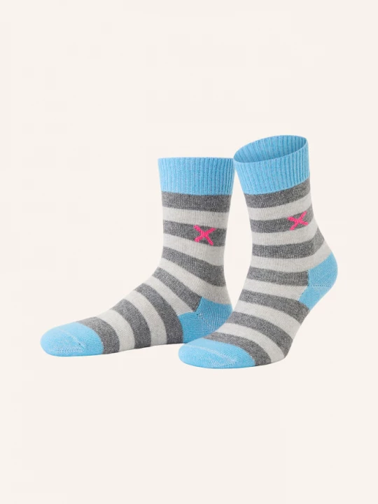 Obrázek produktu Unio Ponožky Cosy Glitzi S Třpytivou Přízí modrá / světle šedá / šedá