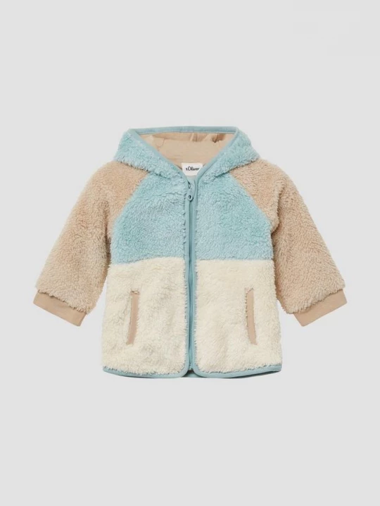 Obrázek produktu Unisex bunda z plyše s podšívkou z žerzeje s.Oliver