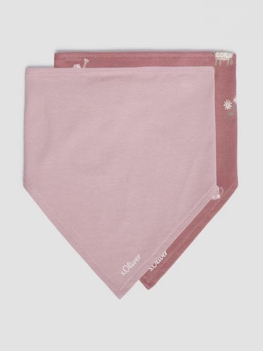 Obrázek produktu Unisex dvojité balení trojúhelníkových šátků s.Oliver růžová
