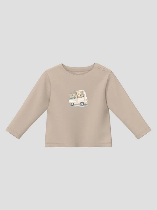 Obrázek produktu Unisex Langarm-Shirt mit Bärchen-Print s.Oliver hnědá