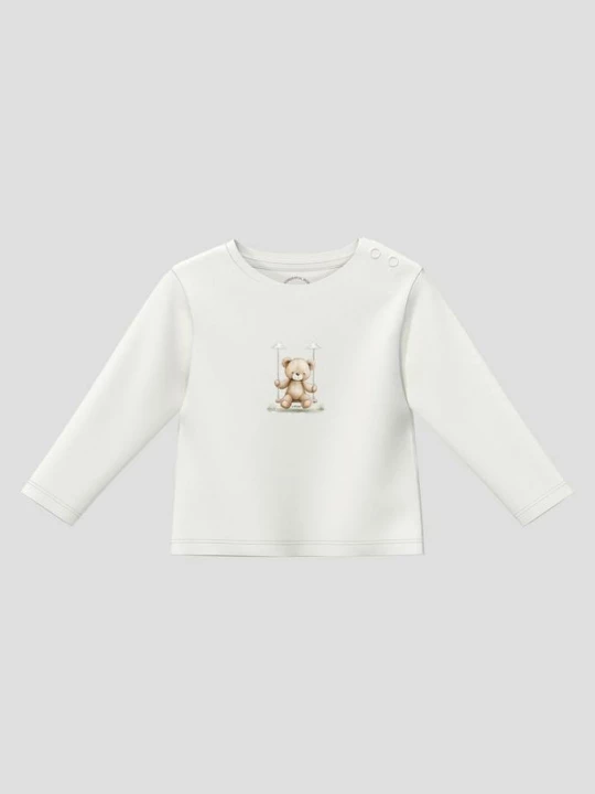 Obrázek produktu Unisex Langarm-Shirt mit Bärchen-Print s.Oliver krémová