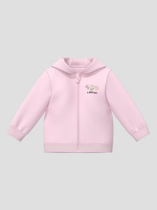 Obrázek produktu Unisex mikina s kapucí a motivem s.Oliver růžová
