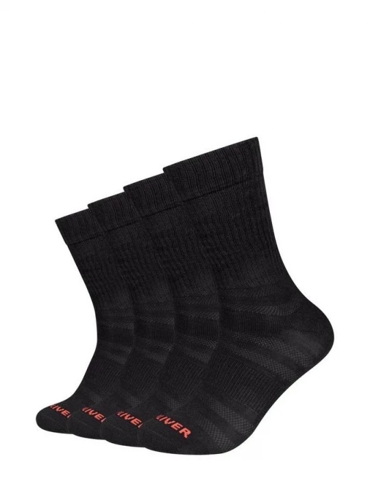 Obrázek produktu Unisex ponožky pro dámy v balení po 4 kusech s.Oliver černá