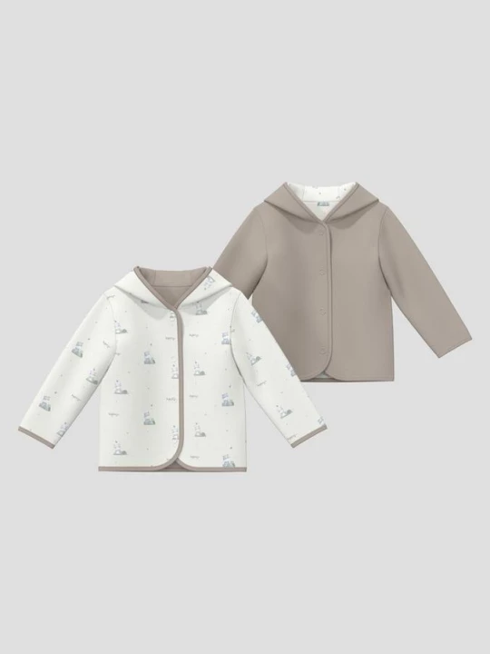 Obrázek produktu Unisex propínací mikina s kapucí a potiskem po celé ploše s.Oliver