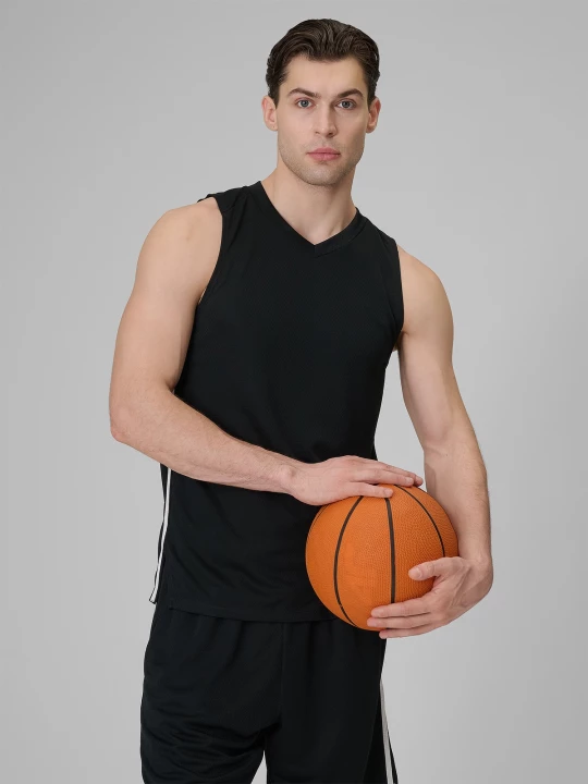 Obrázek produktu Unisex rychleschnoucí basketbalové tričko loose - černé 4F