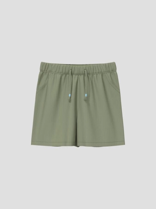 Obrázek produktu Unisex šortky z žebrového materiálu z bavlny s.Oliver olivová