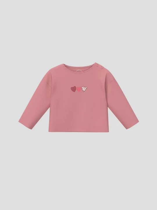 Obrázek produktu Unisex tričko s dlouhým rukávem a potiskem ve volném střihu s.Oliver růžová
