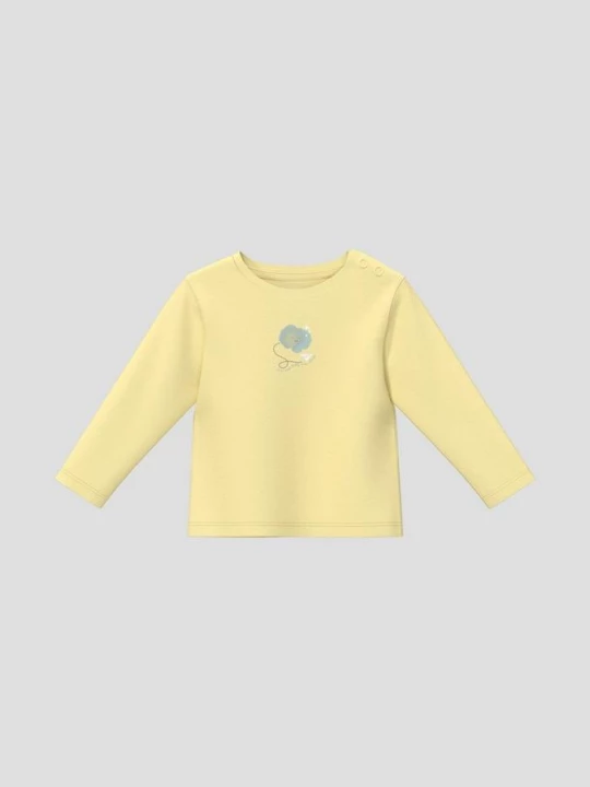 Obrázek produktu Unisex tričko s dlouhým rukávem a předním potiskem s.Oliver žlutá