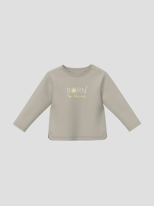 Obrázek produktu Unisex tričko s dlouhým rukávem a uměleckým motivem s.Oliver olivová