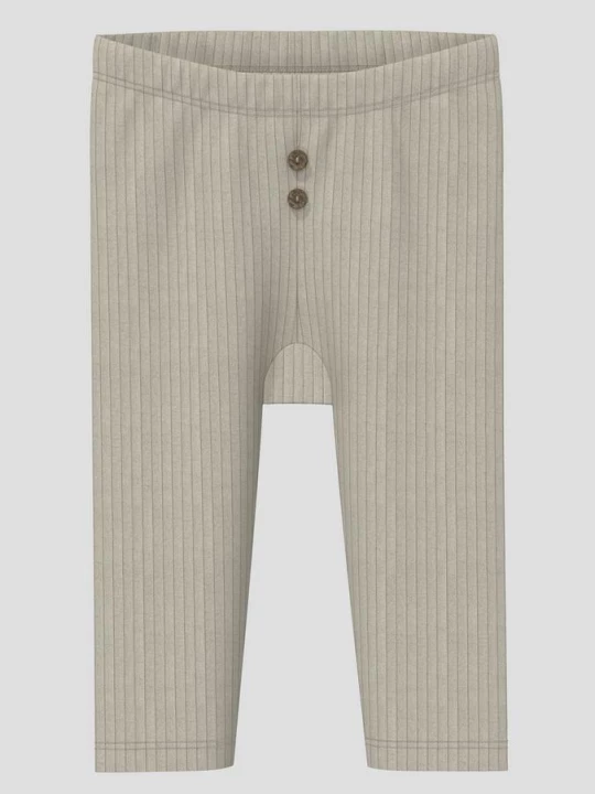 Obrázek produktu Unisex žebrované legíny s ozdobnými knoflíky s.Oliver olivová