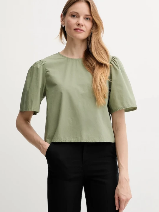 Obrázek produktu United Colors of Benetton Bavlněná halenka United Colors of Benetton zelená
